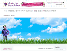Tablet Screenshot of andertonparkschool.org